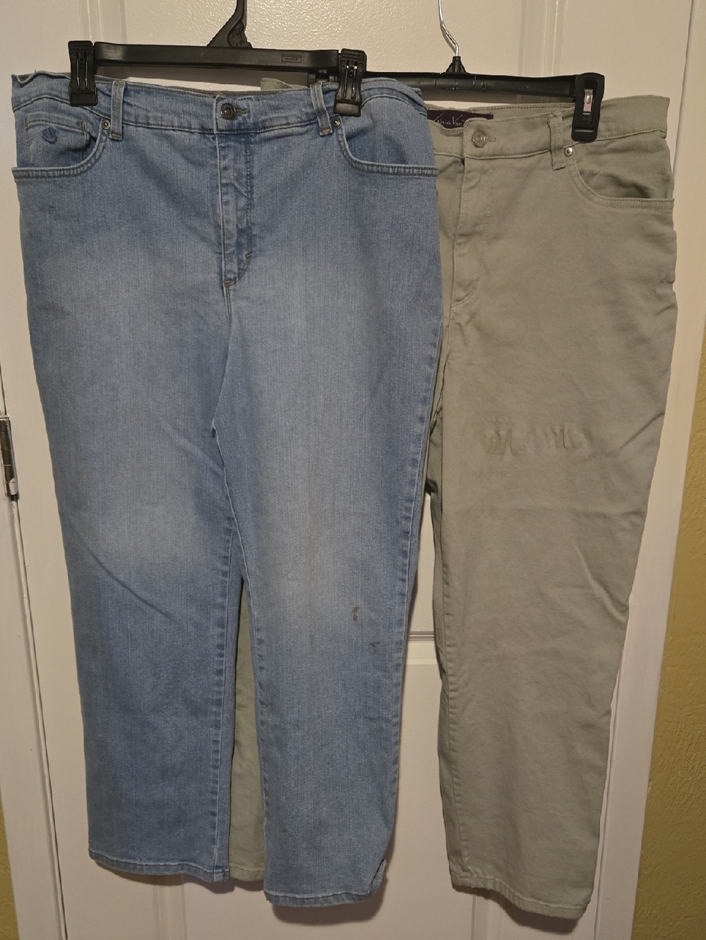 2 pair Gloria Vanderbilt Amanda Jeans. size 16
